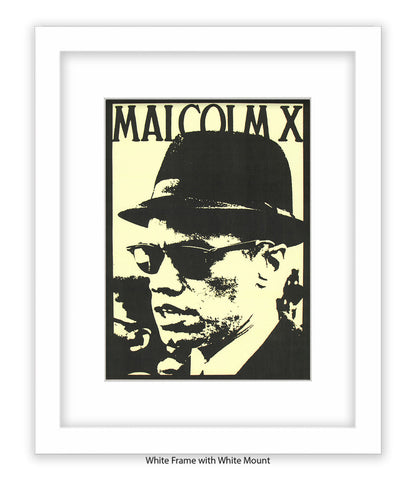 Malcolm X Sunglasses Art Print