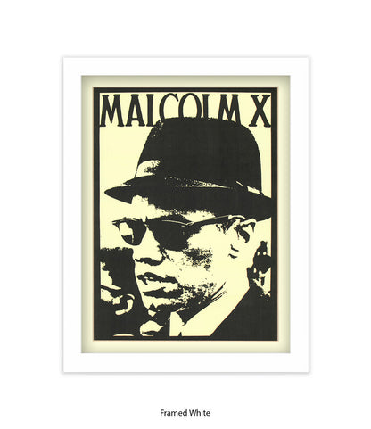 Malcolm X Sunglasses Art Print