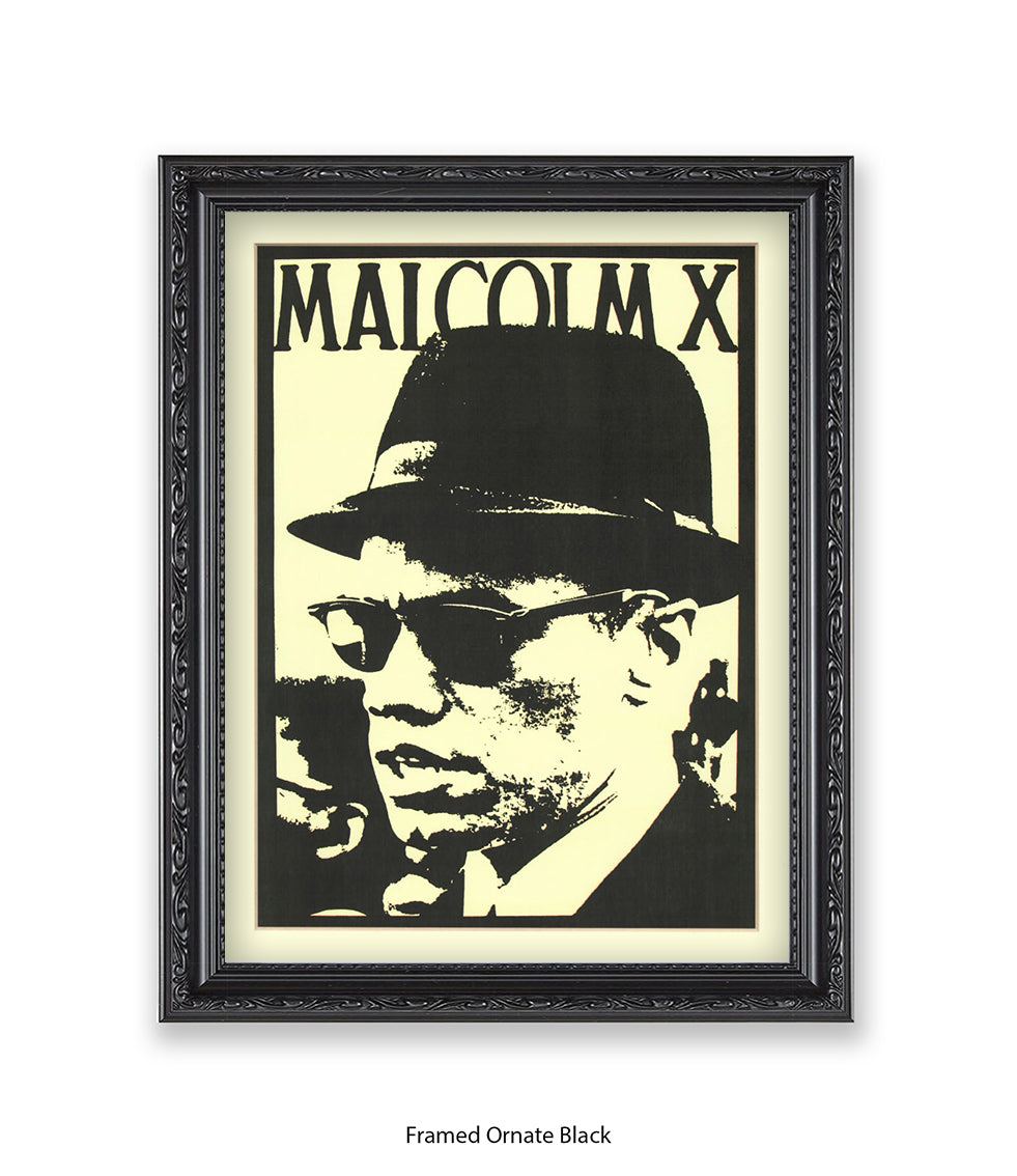 Malcolm X Sunglasses Art Print