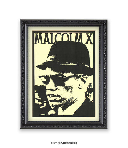Malcolm X Sunglasses Art Print
