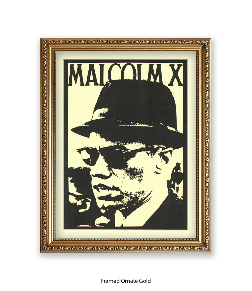 Malcolm X Sunglasses Art Print