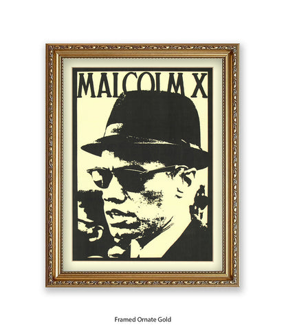Malcolm X Sunglasses Art Print