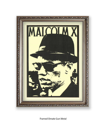 Malcolm X Sunglasses Art Print