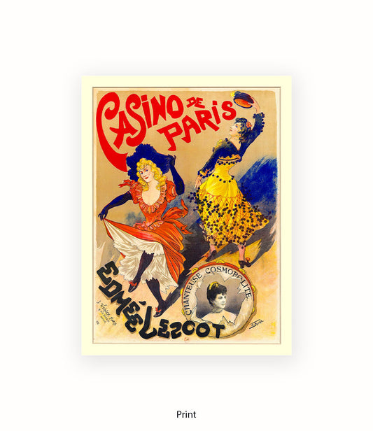 Casino De Paris Lescot Lautrec Art Print