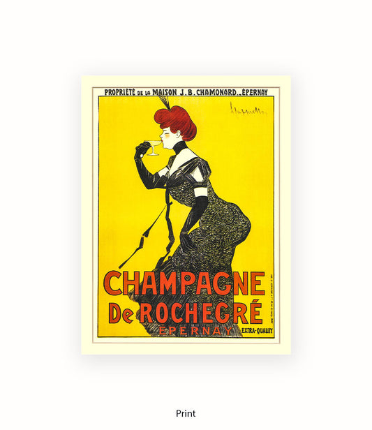 Champagne De Rochecre Cappiello Art Print