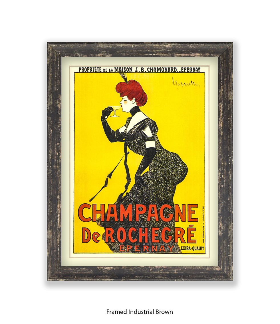 Champagne De Rochecre Cappiello Art Print