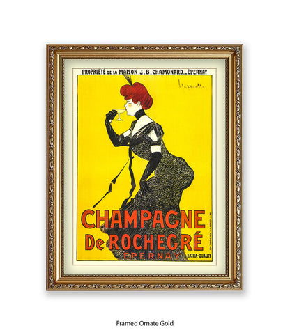 Champagne De Rochecre Cappiello Art Print