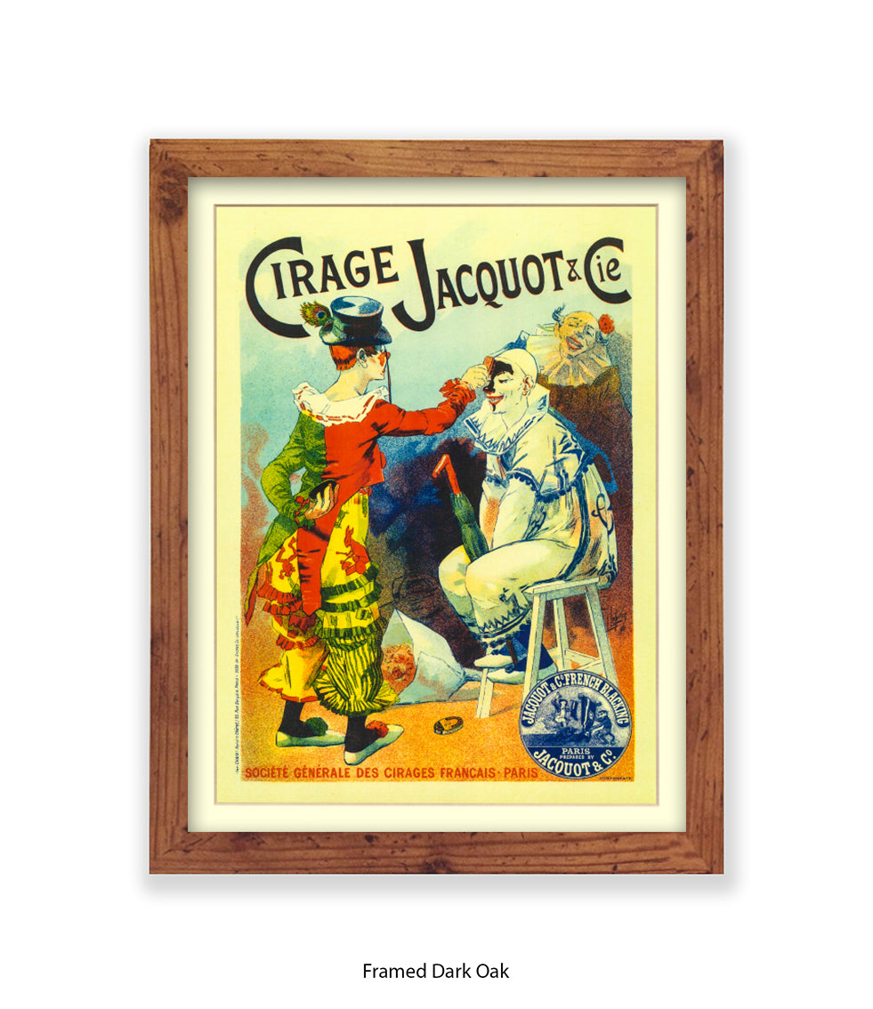 Cirage Jacquot & Cie - Two Clowns - Lefevre Art Print