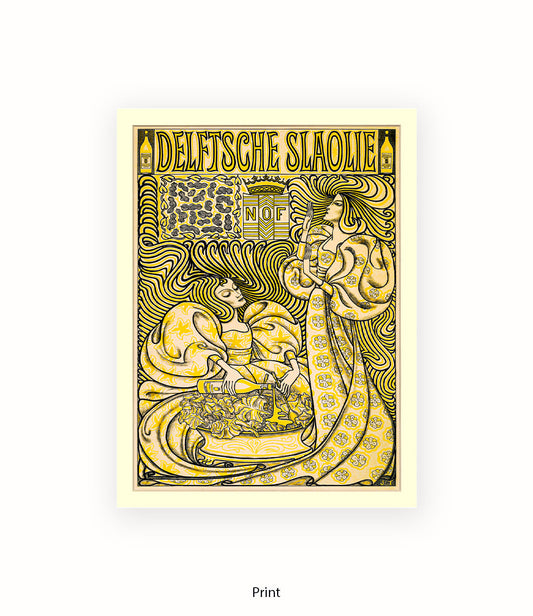 Delftsche Slaolie Art Print
