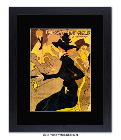 Divan Japonais - Black Dress - Lautrec Art Print