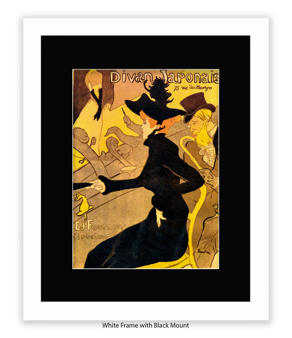 Divan Japonais - Black Dress - Lautrec Art Print