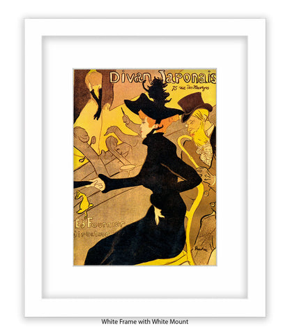 Divan Japonais - Black Dress - Lautrec Art Print