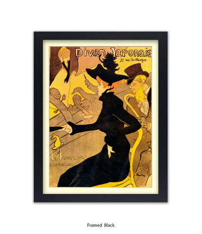 Divan Japonais - Black Dress - Lautrec Art Print