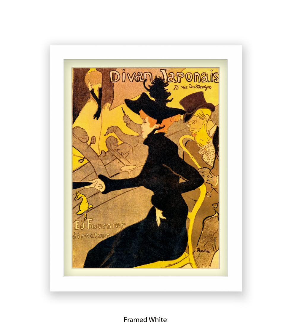 Divan Japonais - Black Dress - Lautrec Art Print