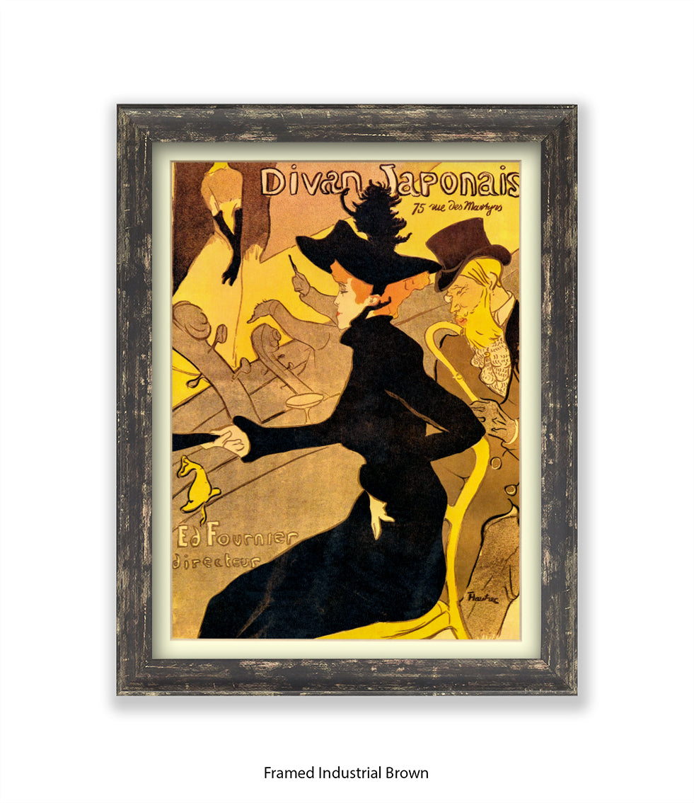 Divan Japonais - Black Dress - Lautrec Art Print
