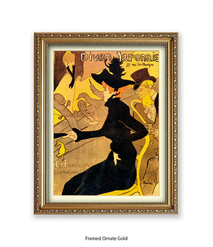 Divan Japonais - Black Dress - Lautrec Art Print