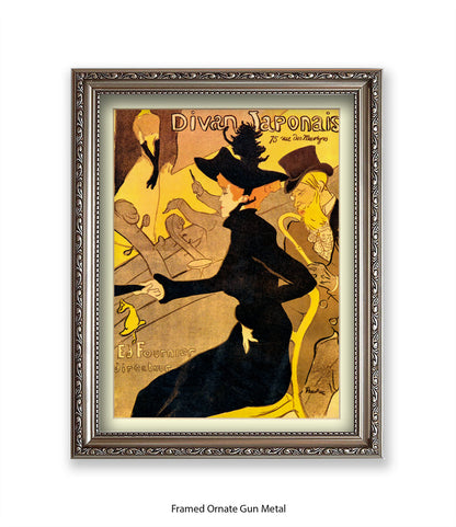 Divan Japonais - Black Dress - Lautrec Art Print