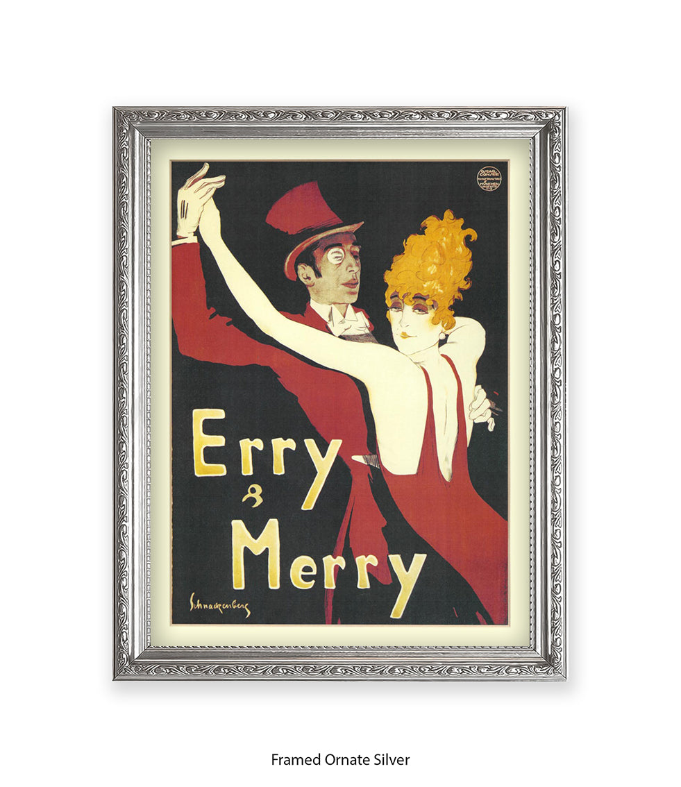 Erry & Merry Couple Dancing - Schnackenberg Art Print