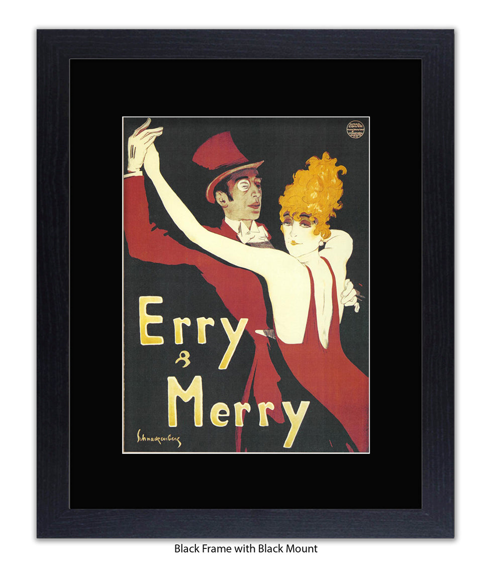 Erry & Merry Couple Dancing - Schnackenberg Art Print