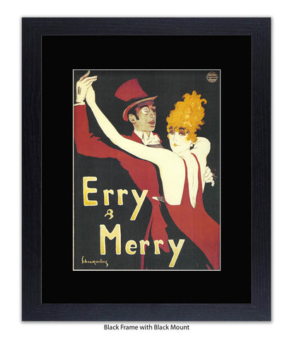 Erry & Merry Couple Dancing - Schnackenberg Art Print
