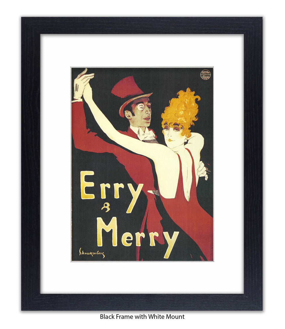 Erry & Merry Couple Dancing - Schnackenberg Art Print