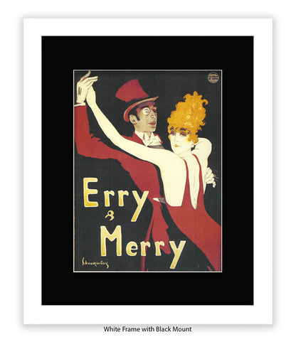 Erry & Merry Couple Dancing - Schnackenberg Art Print