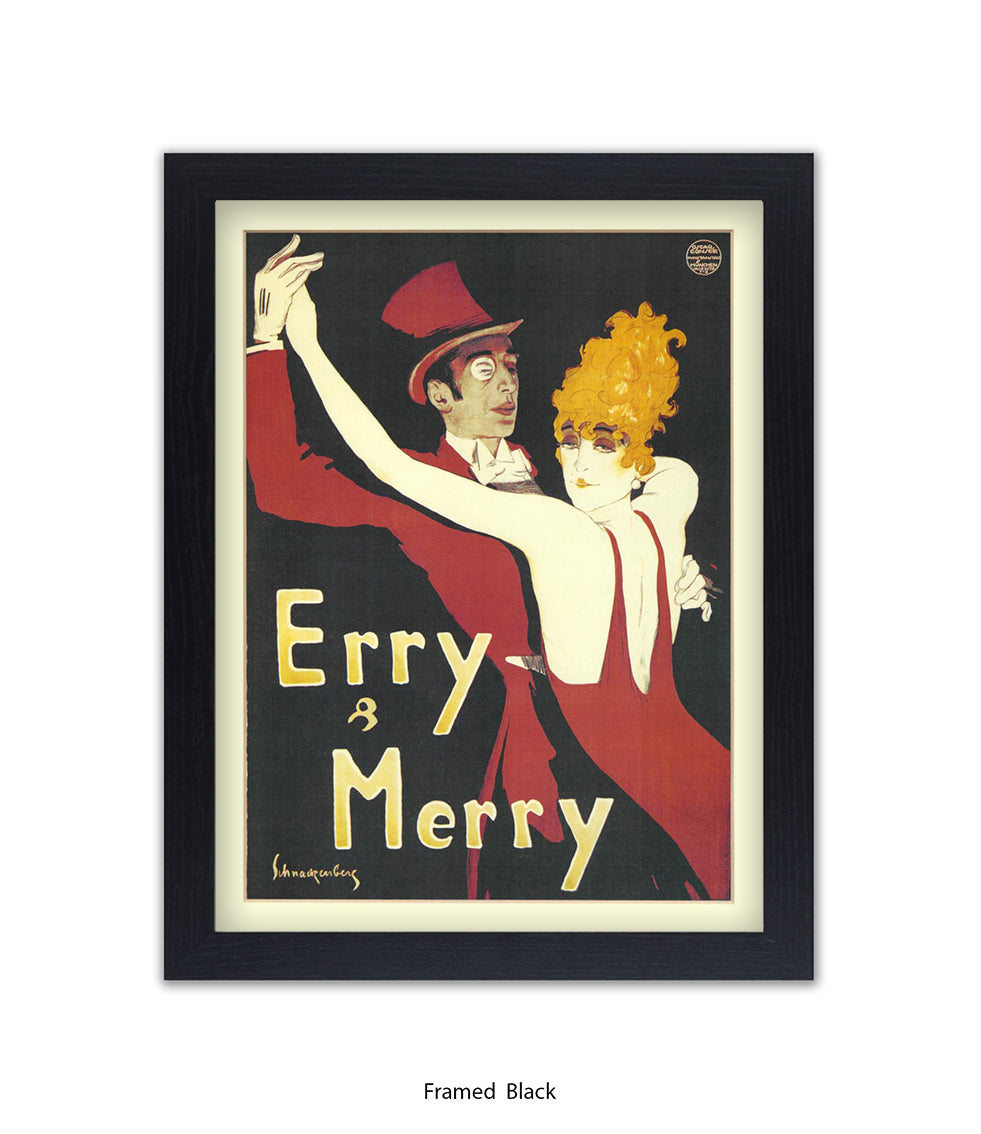 Erry & Merry Couple Dancing - Schnackenberg Art Print