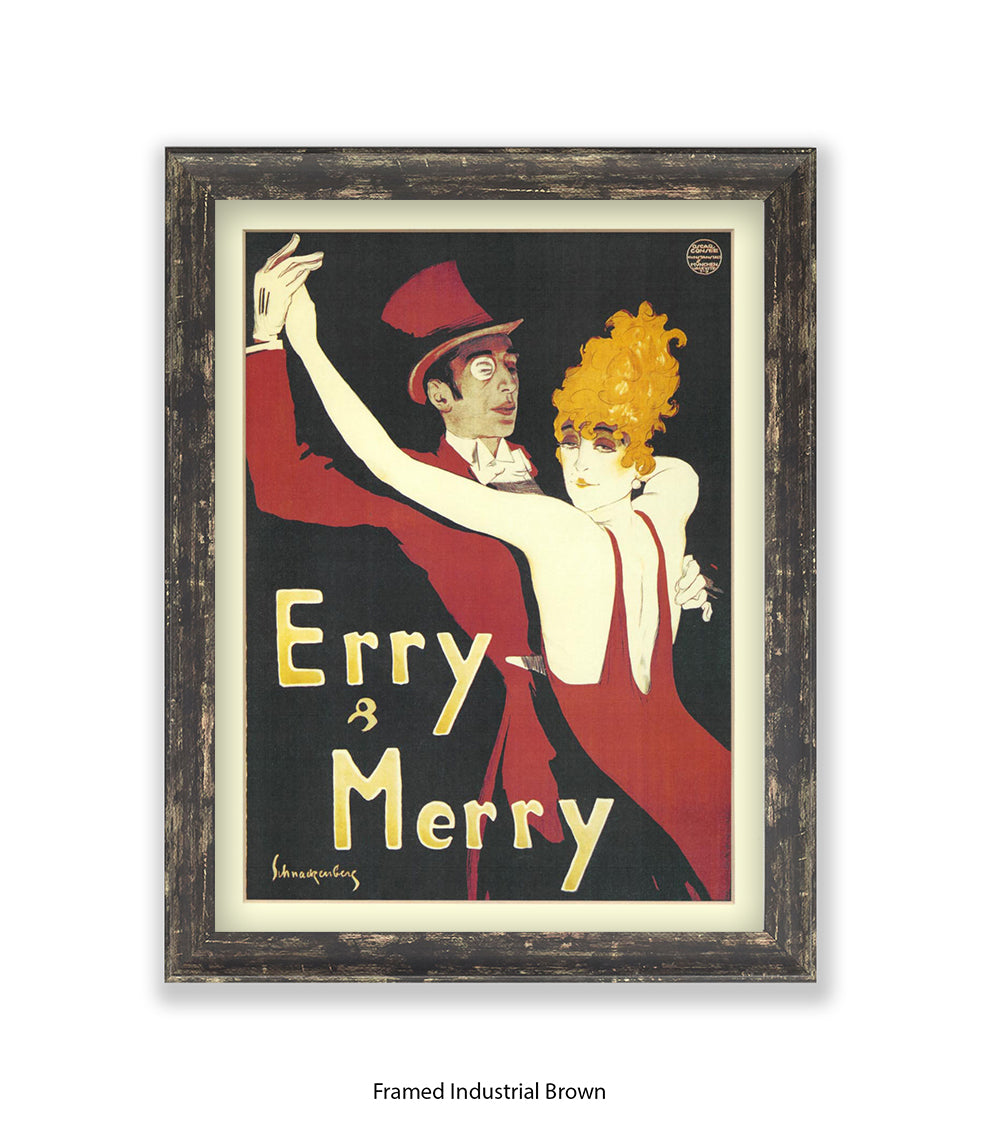 Erry & Merry Couple Dancing - Schnackenberg Art Print