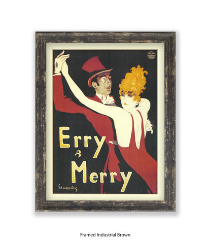 Erry & Merry Couple Dancing - Schnackenberg Art Print