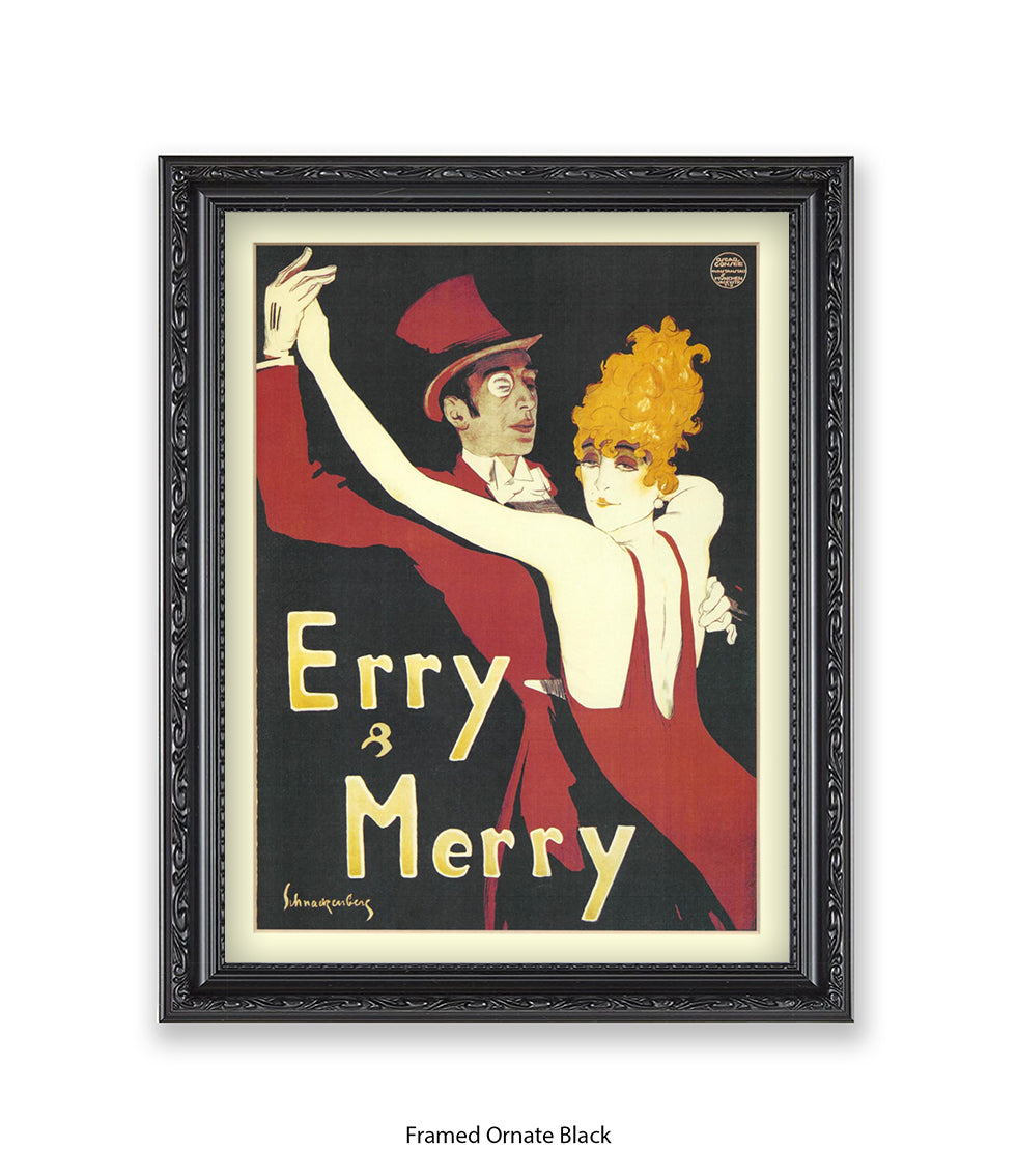 Erry & Merry Couple Dancing - Schnackenberg Art Print