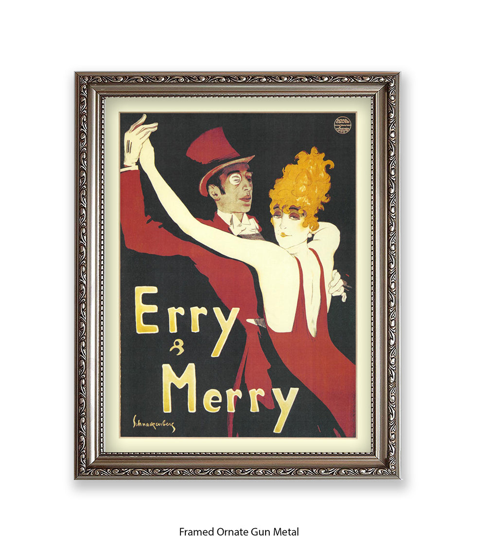 Erry & Merry Couple Dancing - Schnackenberg Art Print