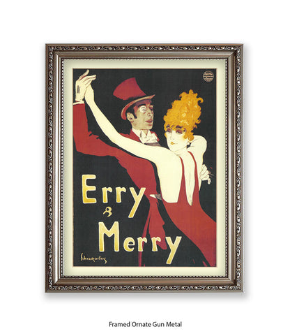 Erry & Merry Couple Dancing - Schnackenberg Art Print
