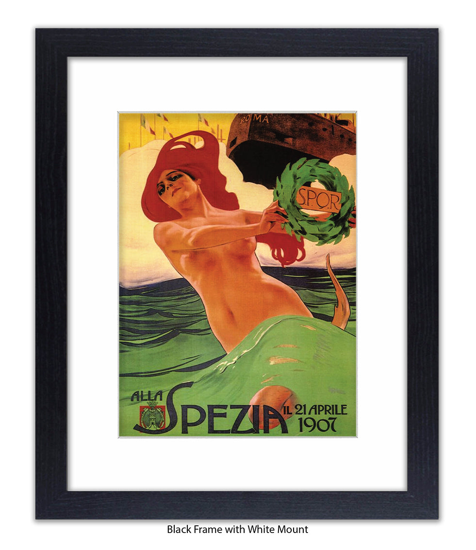 Alla Spezia - 21 April 1907 - Roma -SPOR Art Print