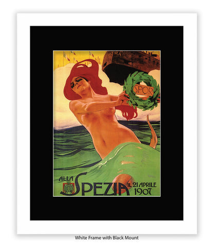 Alla Spezia - 21 April 1907 - Roma -SPOR Art Print