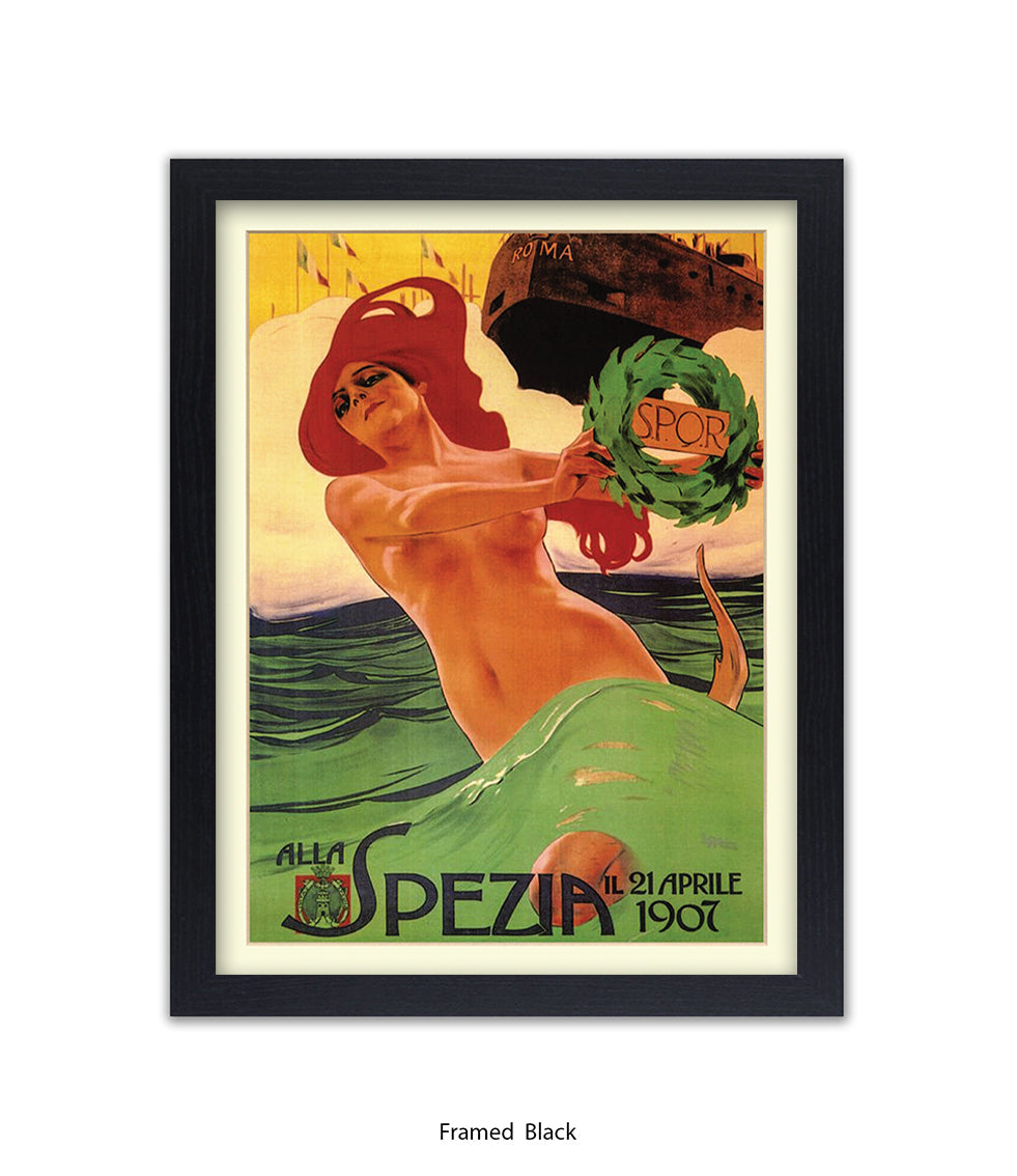 Alla Spezia - 21 April 1907 - Roma -SPOR Art Print