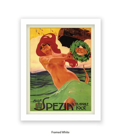 Alla Spezia - 21 April 1907 - Roma -SPOR Art Print