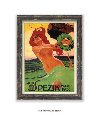 Alla Spezia - 21 April 1907 - Roma -SPOR Art Print
