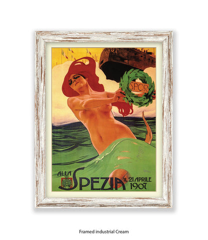 Alla Spezia - 21 April 1907 - Roma -SPOR Art Print