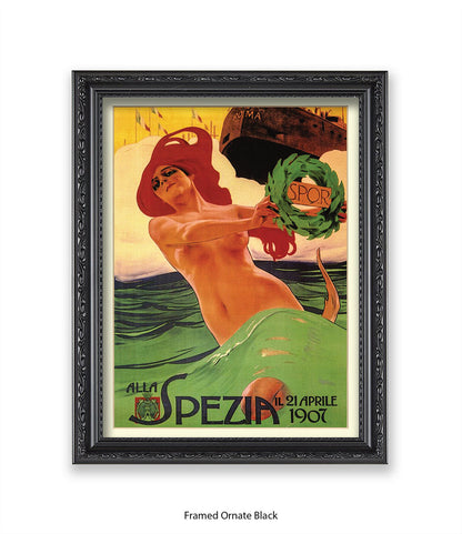 Alla Spezia - 21 April 1907 - Roma -SPOR Art Print