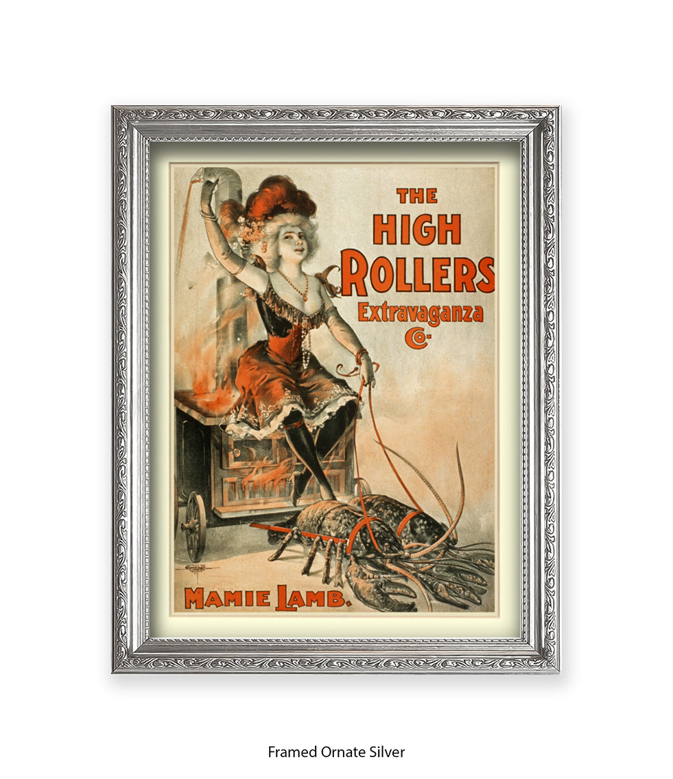 High Rollers Girl - Mamie Lamb Art Print
