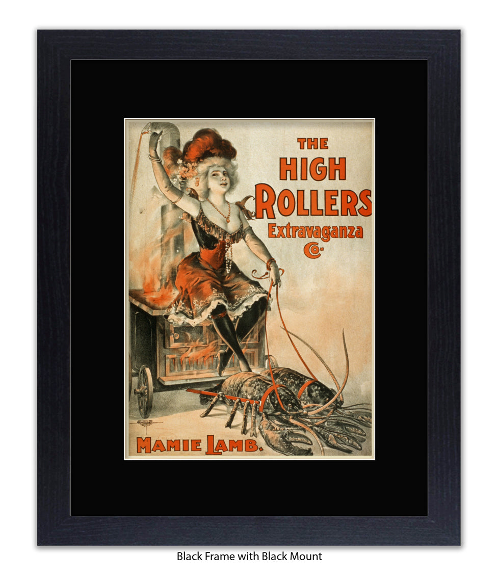 High Rollers Girl - Mamie Lamb Art Print