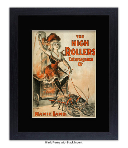 High Rollers Girl - Mamie Lamb Art Print