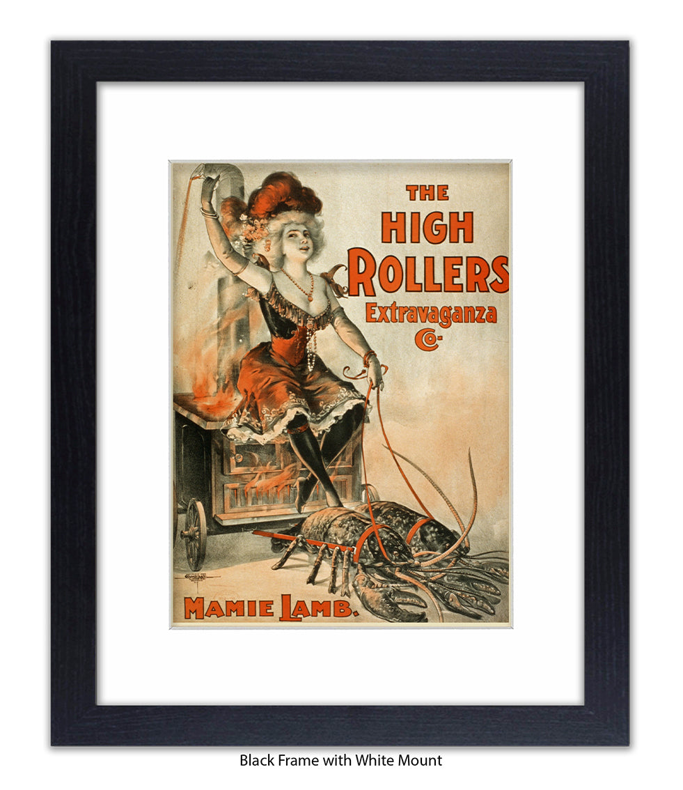 High Rollers Girl - Mamie Lamb Art Print