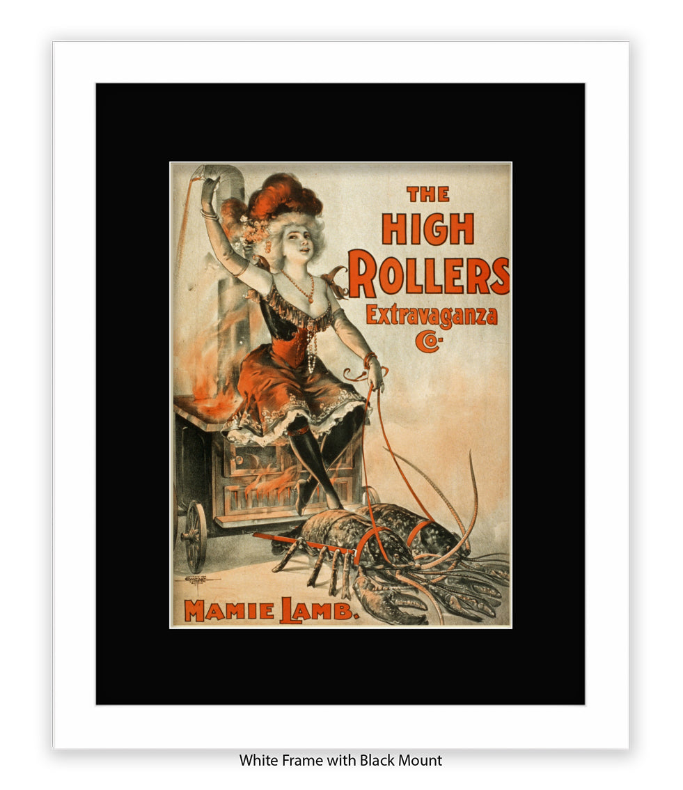 High Rollers Girl - Mamie Lamb Art Print