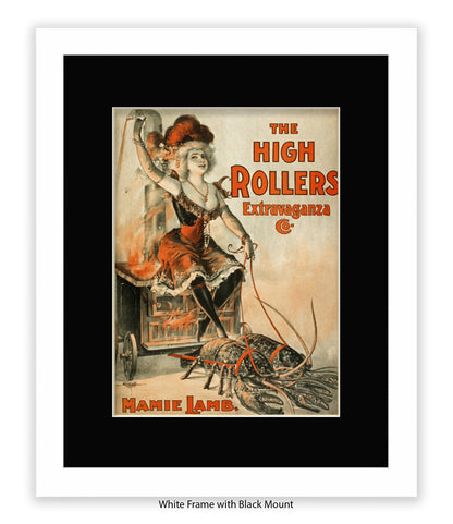 High Rollers Girl - Mamie Lamb Art Print