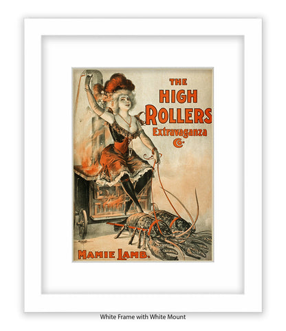 High Rollers Girl - Mamie Lamb Art Print