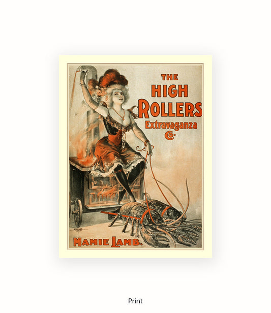 High Rollers Girl - Mamie Lamb Art Print