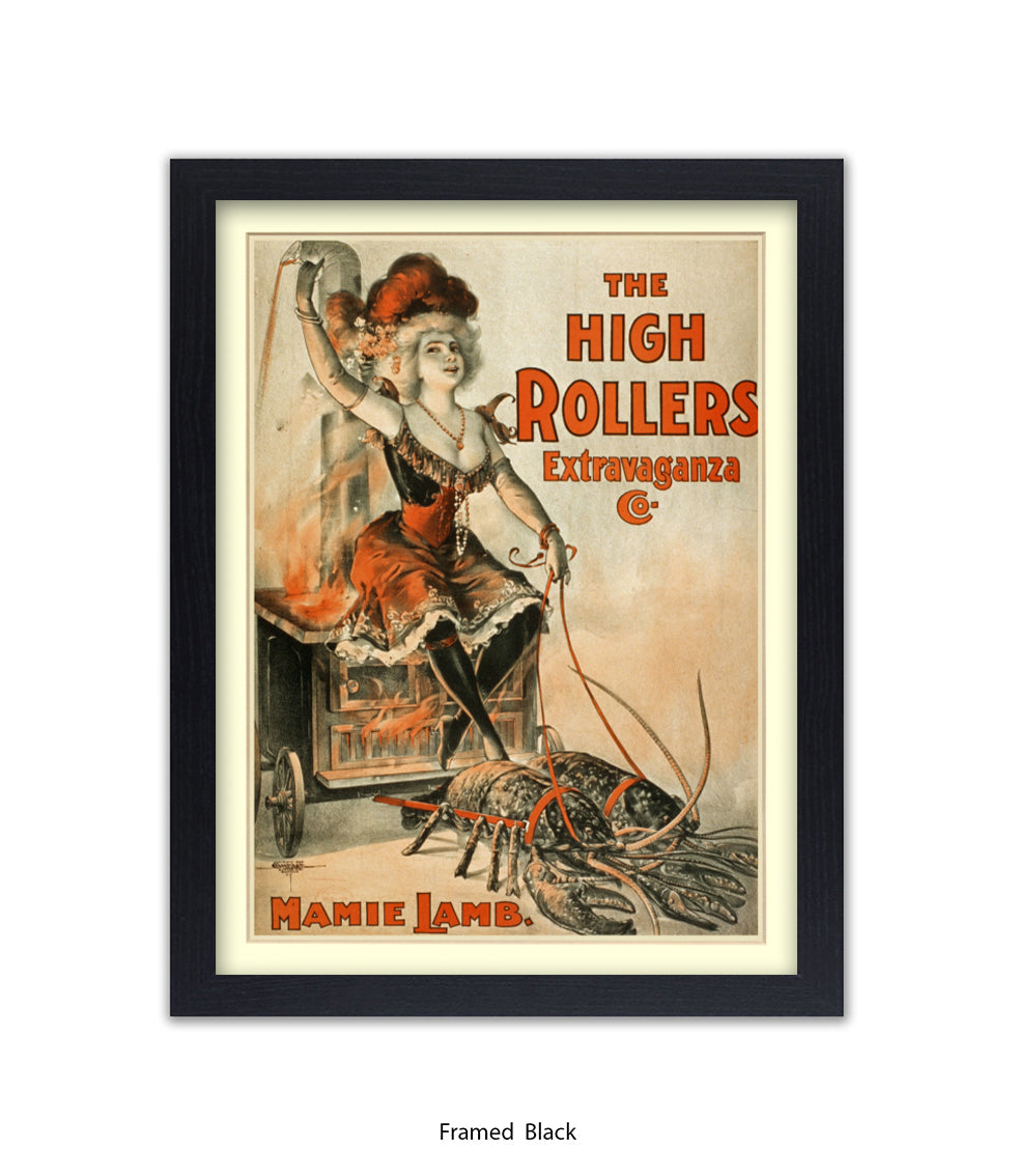 High Rollers Girl - Mamie Lamb Art Print