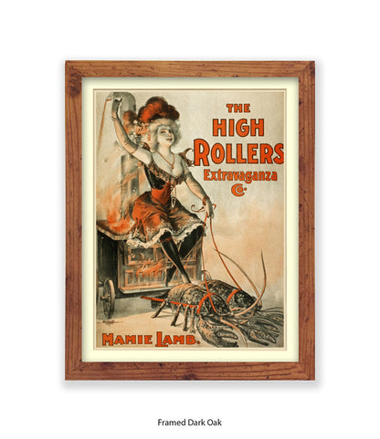 High Rollers Girl - Mamie Lamb Art Print