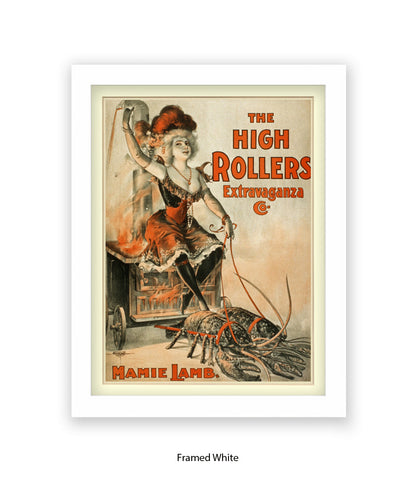 High Rollers Girl - Mamie Lamb Art Print